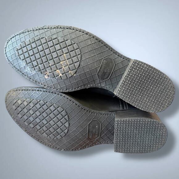 Men's Size 10EE ACME Black Leather Classic Western Boots Neoprene Soles EUC - Picture 10 of 12